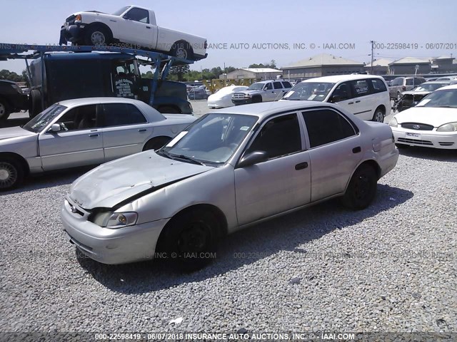 2T1BR12EXXC128288 - 1999 TOYOTA COROLLA VE/CE/LE 银色 照片 2