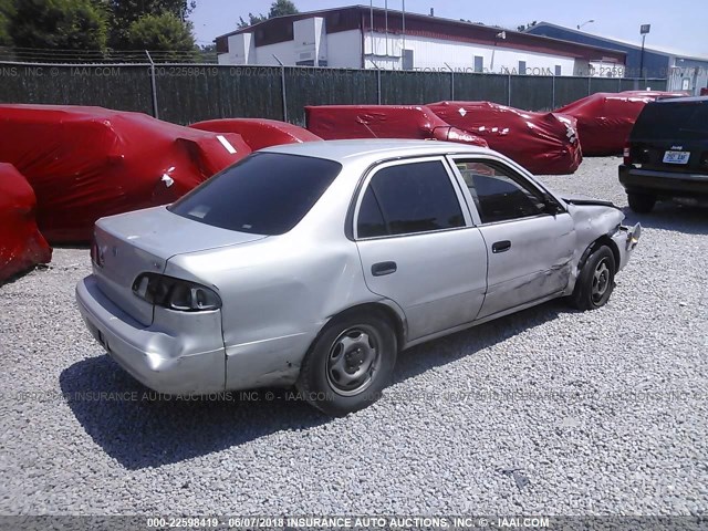 2T1BR12EXXC128288 - 1999 TOYOTA COROLLA VE/CE/LE SILVER photo 4