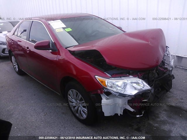 4T1BF1FK8CU530330 - 2012 TOYOTA CAMRY SE/LE/XLE RED photo 1