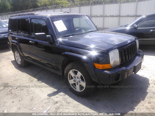 1J8HG48N16C143402 - 2006 JEEP COMMANDER შავი ფოტო 1