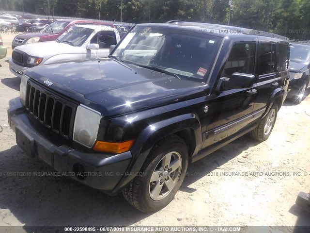1J8HG48N16C143402 - 2006 JEEP COMMANDER შავი ფოტო 2