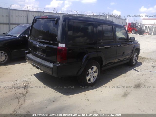 1J8HG48N16C143402 - 2006 JEEP COMMANDER შავი ფოტო 4