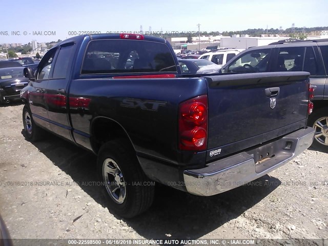 1D7HA18K78J157841 - 2008 DODGE RAM 1500 ST BLUE photo 3