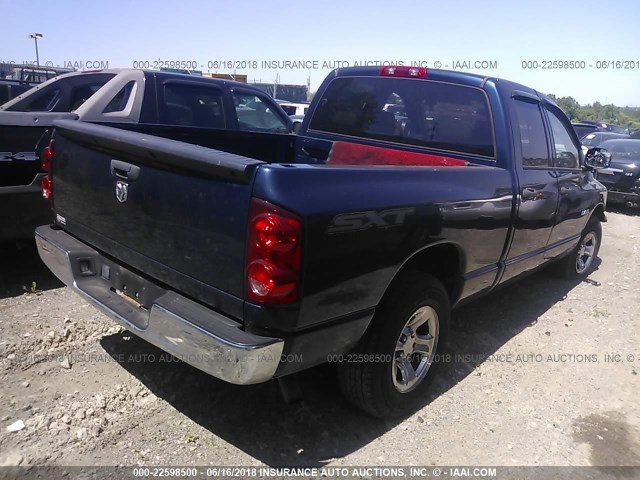 1D7HA18K78J157841 - 2008 DODGE RAM 1500 ST BLUE photo 4