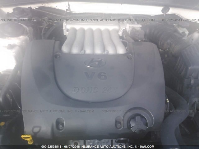 KMHWF35H65A207739 - 2005 HYUNDAI SONATA GLS/LX WHITE photo 10