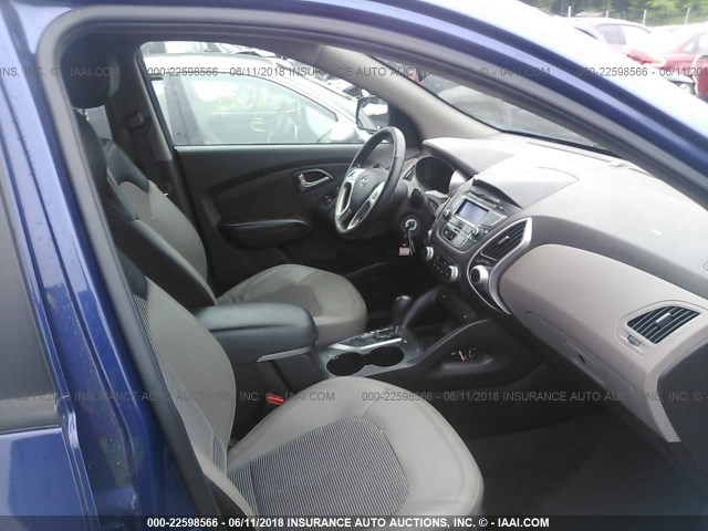 KM8JUCAC6CU373362 - 2012 HYUNDAI TUCSON GLS/LIMITED BLUE photo 5