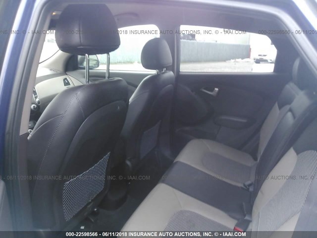 KM8JUCAC6CU373362 - 2012 HYUNDAI TUCSON GLS/LIMITED BLUE photo 8