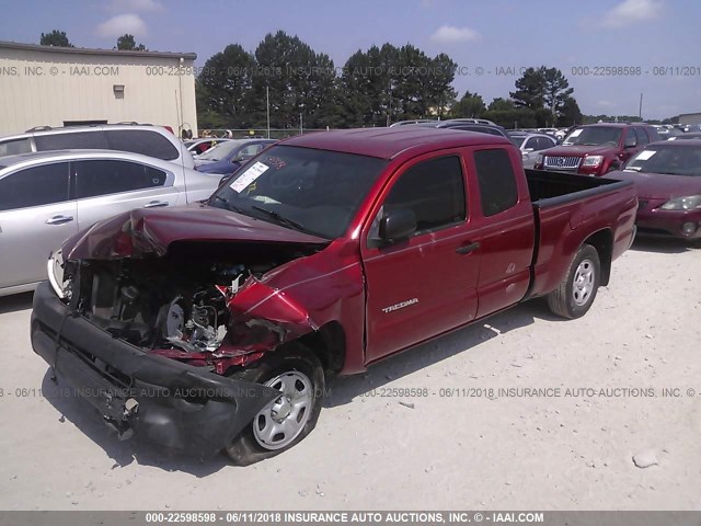 5TETX22N28Z548607 - 2008 TOYOTA TACOMA ACCESS CAB Rot Foto 2