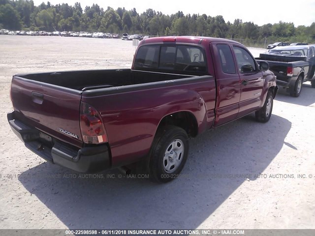 5TETX22N28Z548607 - 2008 TOYOTA TACOMA ACCESS CAB Rot Foto 4