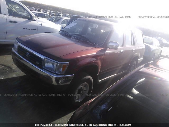 JT3VN29V7N9000537 - 1992 TOYOTA 4RUNNER VN29 SR5 RED photo 2