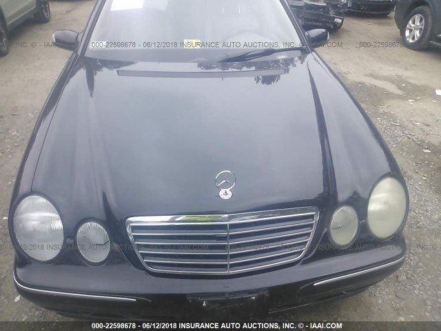 WDBJF65J42B474031 - 2002 MERCEDES-BENZ E 320 BLACK photo 6