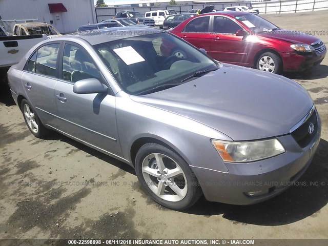 5NPEU46F06H136525 - 2006 HYUNDAI SONATA GLS/LX SILVER photo 1