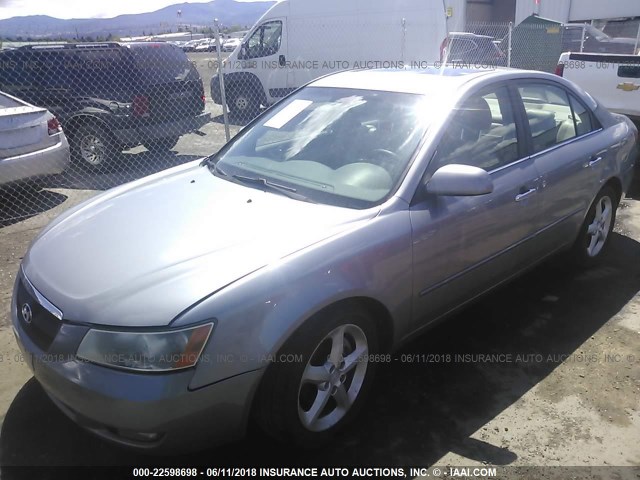 5NPEU46F06H136525 - 2006 HYUNDAI SONATA GLS/LX SILVER photo 2