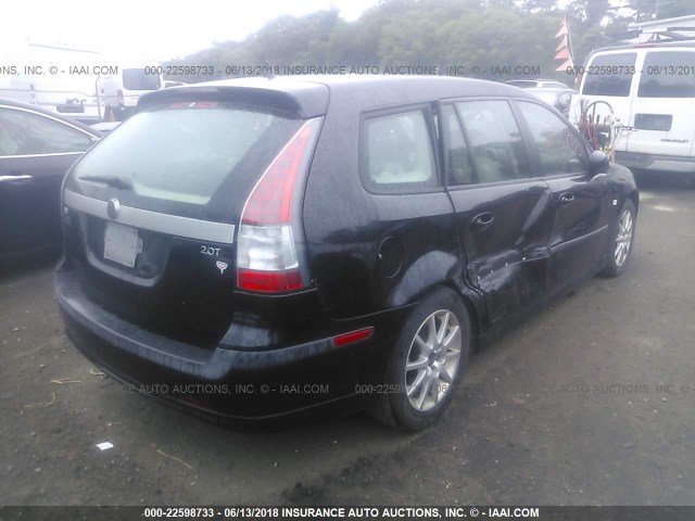 YS3FD59Y571102461 - 2007 SAAB 9-3 2.0T BLACK photo 4