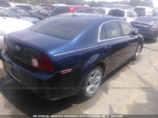1G1ZB5EB6A4111289 - 2010 CHEVROLET MALIBU LS 深蓝色 照片 4