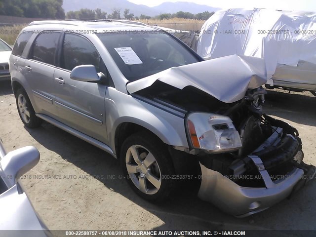 2CNDL737686024697 - 2008 CHEVROLET EQUINOX SPORT SILVER photo 1