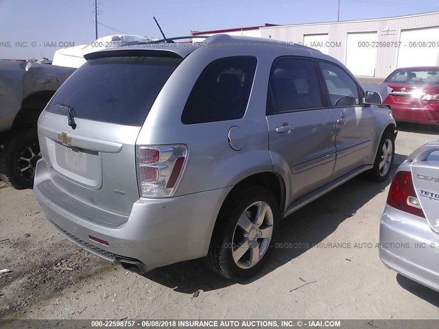 2CNDL737686024697 - 2008 CHEVROLET EQUINOX SPORT SILVER photo 4