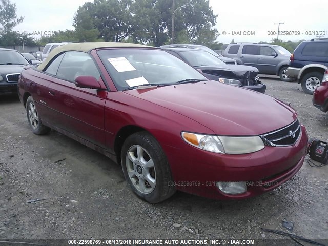 2T1FF22P41C421533 - 2001 TOYOTA CAMRY SOLARA SE/SLE Қызыл фото 1