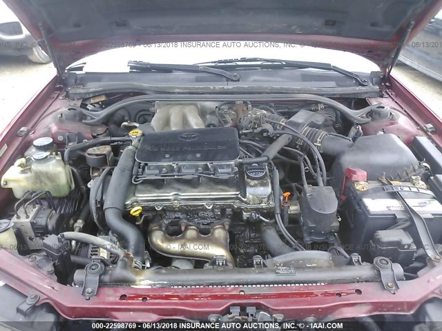 2T1FF22P41C421533 - 2001 TOYOTA CAMRY SOLARA SE/SLE Қызыл фото 10
