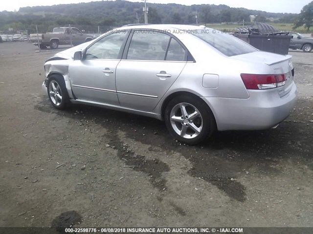 5NPEU46F17H267903 - 2007 HYUNDAI SONATA SE/LIMITED SILVER photo 3