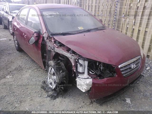 KMHDU46D18U393840 - 2008 HYUNDAI ELANTRA GLS/SE/LIMITED RED photo 1