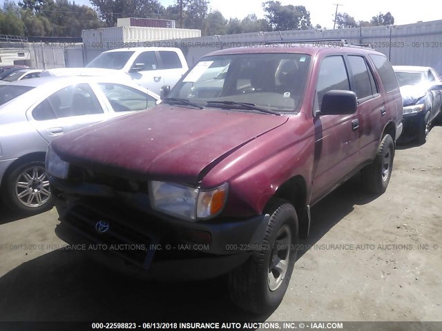 JT3GM84RXV0010704 - 1997 TOYOTA 4RUNNER RED photo 2