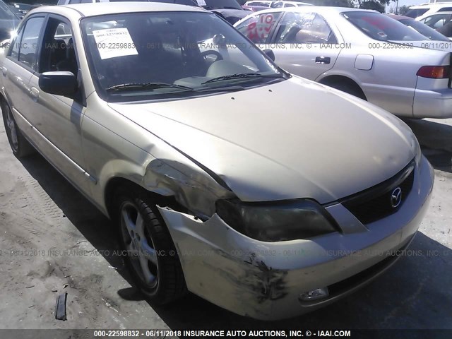 JM1BJ225410419755 - 2001 MAZDA PROTEGE LX/ES ოქროსფერი ფოტო 6