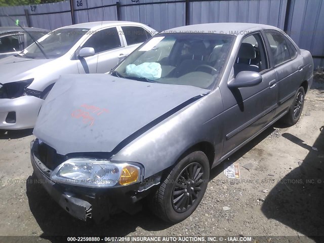 3N1CB51D51L437151 - 2001 NISSAN SENTRA XE/GXE GRAY photo 2