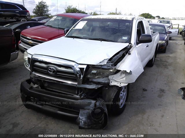 5TETX22N29Z645002 - 2009 TOYOTA TACOMA ACCESS CAB Weiß Foto 2