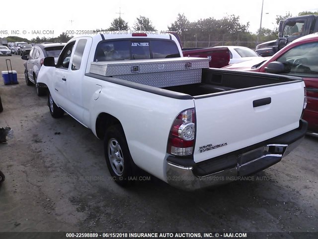 5TETX22N29Z645002 - 2009 TOYOTA TACOMA ACCESS CAB WHITE photo 3