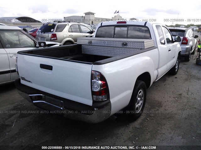 5TETX22N29Z645002 - 2009 TOYOTA TACOMA ACCESS CAB Weiß Foto 4