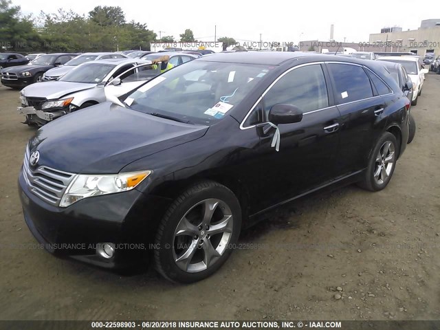 4T3BK3BB1BU057387 - 2011 TOYOTA VENZA BLACK photo 2