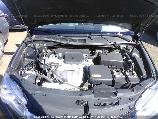 4T4BF1FK8FR462430 - 2015 TOYOTA CAMRY LE/XLE/SE/XSE BLACK photo 10
