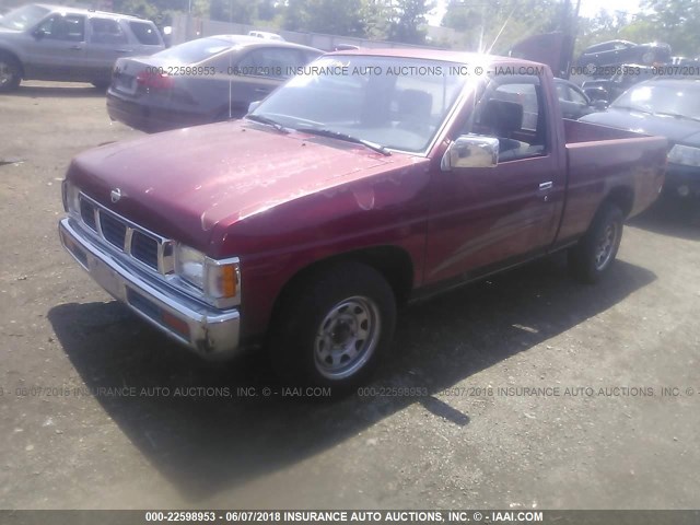 1N6SD11S8SC381145 - 1995 NISSAN TRUCK E/XE RED photo 2