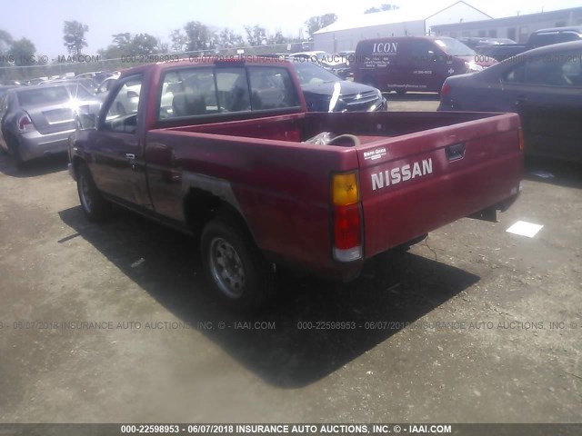 1N6SD11S8SC381145 - 1995 NISSAN TRUCK E/XE RED photo 3