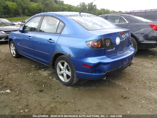 JM1BK123951266392 - 2005 MAZDA 3 S BLUE photo 6