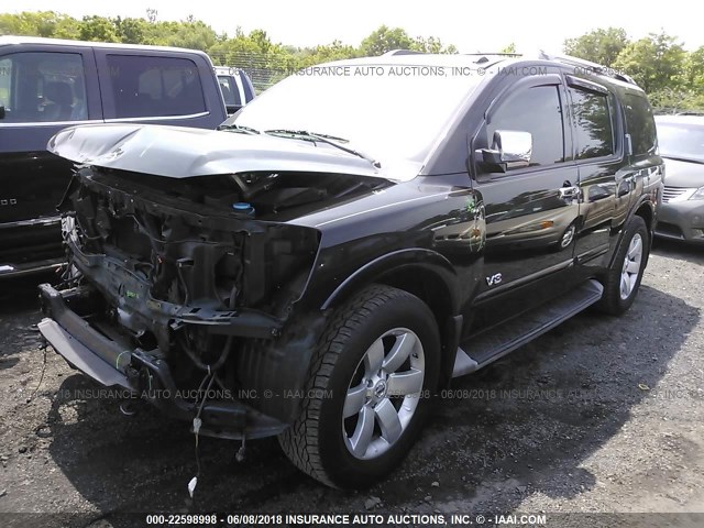 5N1AA08C88N627491 - 2008 NISSAN ARMADA SE/LE შავი ფოტო 2
