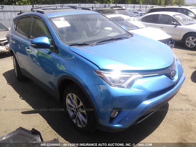 JTMDFREV4HD200490 - 2017 TOYOTA RAV4 LIMITED/SE/PLATINUM BLUE photo 1