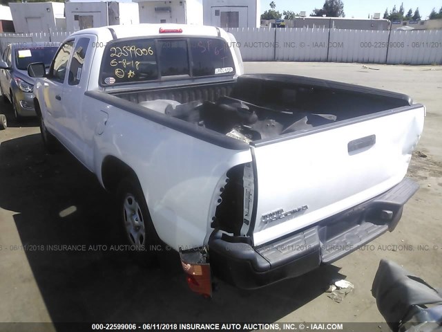 5TETX22N45Z078642 - 2005 TOYOTA TACOMA ACCESS CAB Weiß Foto 3