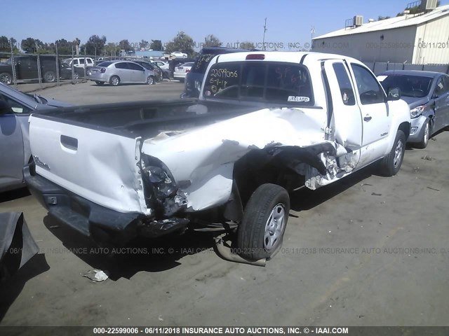 5TETX22N45Z078642 - 2005 TOYOTA TACOMA ACCESS CAB Weiß Foto 4