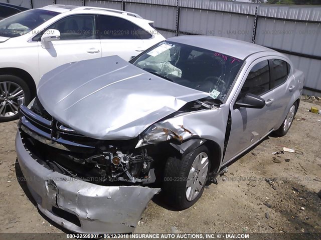 1B3BD4FB1BN546861 - 2011 DODGE AVENGER EXPRESS 银色 照片 2