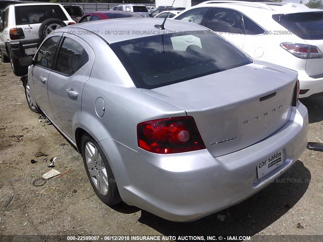 1B3BD4FB1BN546861 - 2011 DODGE AVENGER EXPRESS SILVER photo 3