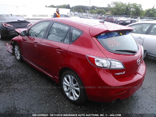 JM1BL1M65B1466637 - 2011 MAZDA 3 S RED photo 3