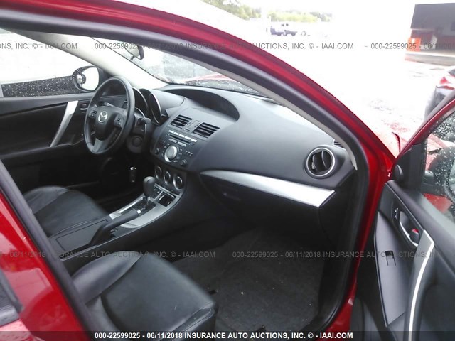 JM1BL1M65B1466637 - 2011 MAZDA 3 S RED photo 5