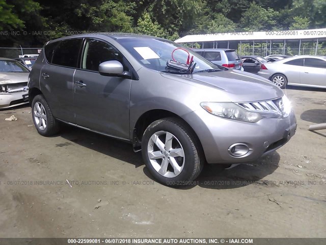 JN8AZ1MW1AW105647 - 2010 NISSAN MURANO S/SL/LE GRAY photo 1