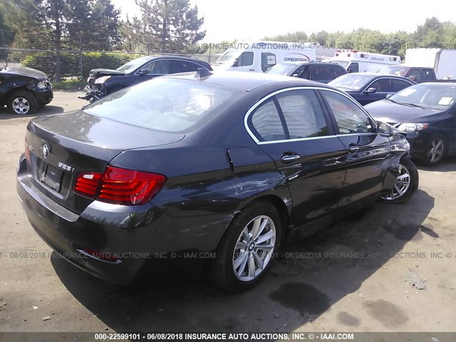 WBA5A7C54FD621484 - 2015 BMW 528 XI BLACK photo 4