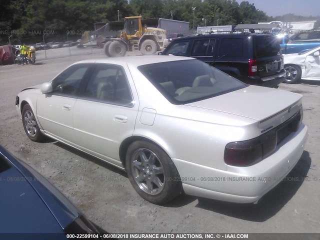 1G6KY54951U196635 - 2001 CADILLAC SEVILLE STS WHITE photo 3