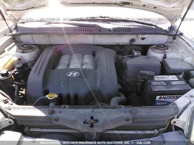 KM8SC13D33U398141 - 2003 HYUNDAI SANTA FE GLS/LX SILVER photo 10