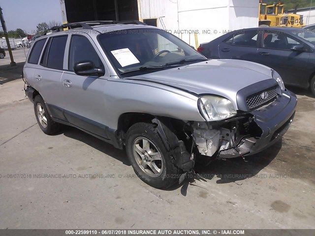 KM8SC73D94U766911 - 2004 HYUNDAI SANTA FE GLS/LX SILVER photo 1