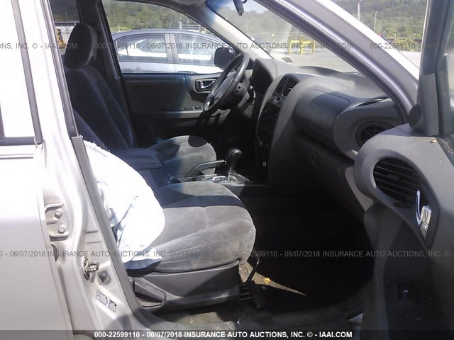 KM8SC73D94U766911 - 2004 HYUNDAI SANTA FE GLS/LX SILVER photo 5